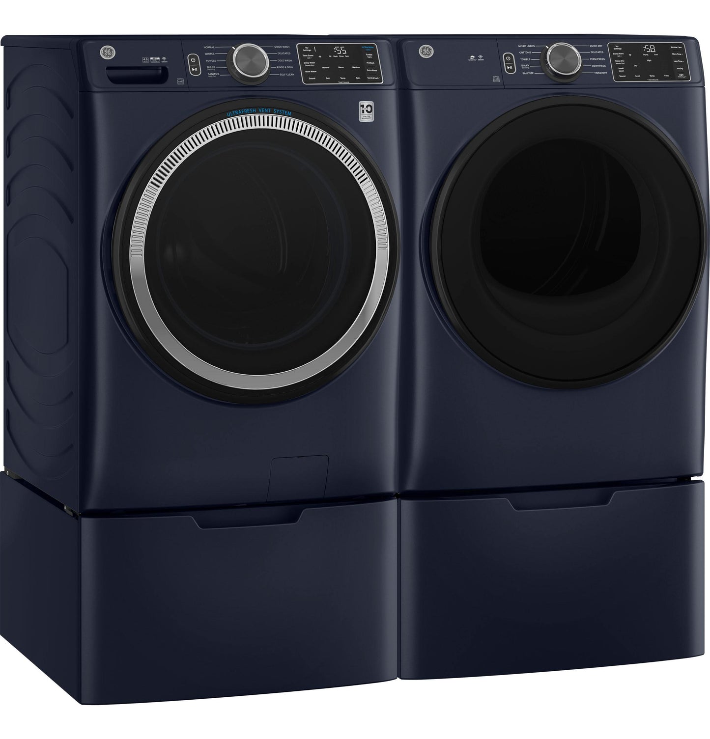 GFW550SPRRS GE® ENERGY STAR® 4.8 cu. ft. Capacity Smart Front Load Washer with UltraFresh Vent System with OdorBlock™ and Sanitize w/Oxi