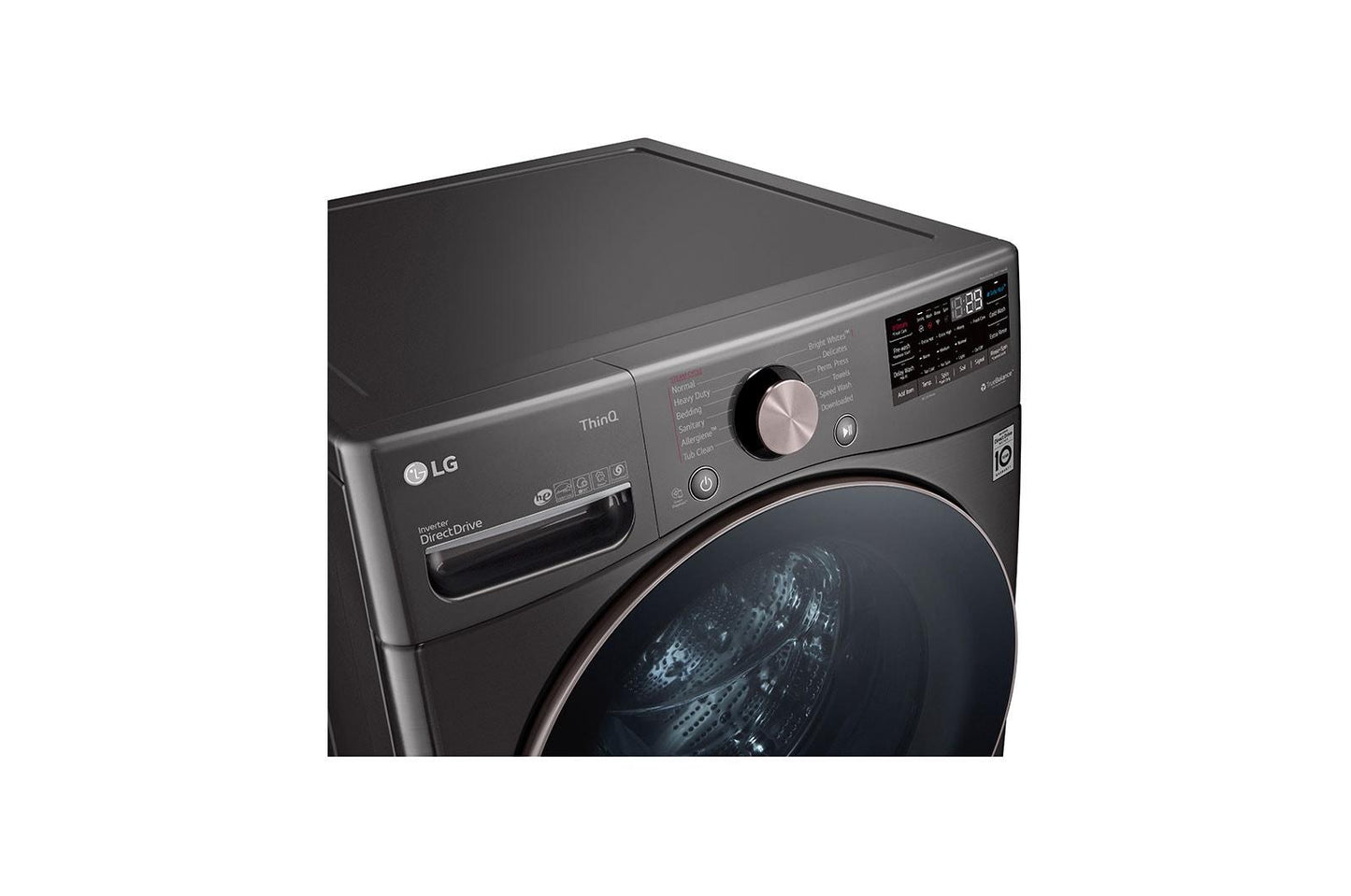 Lg WM4000HBA 4.5 cu. ft. Ultra Large Capacity Front Load Washer - Black Steel