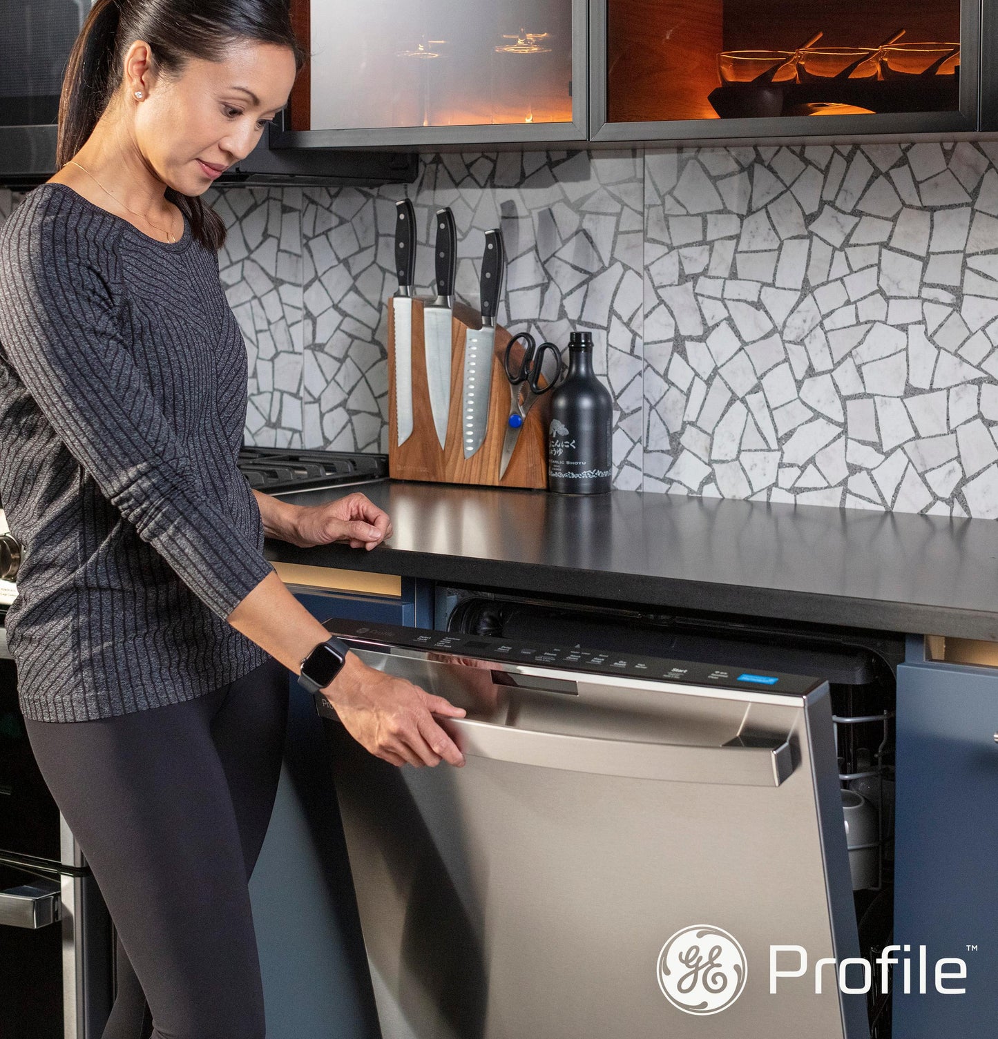 GE Profile™ ENERGY STAR® UltraFresh System Dishwasher with Stainless Steel Interior