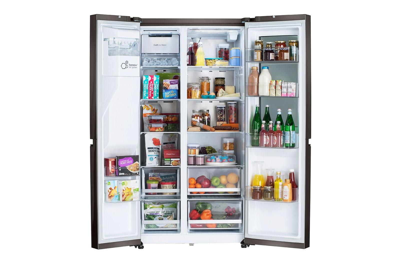 Lg 23 cu. Ft. Side-By-Side Counter-Depth InstaView® Refrigerator with Craft Ice™