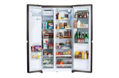 Lg LRSOC2306D 23 cu. Ft. Side-By-Side Counter-Depth InstaView® Refrigerator with Craft Ice™