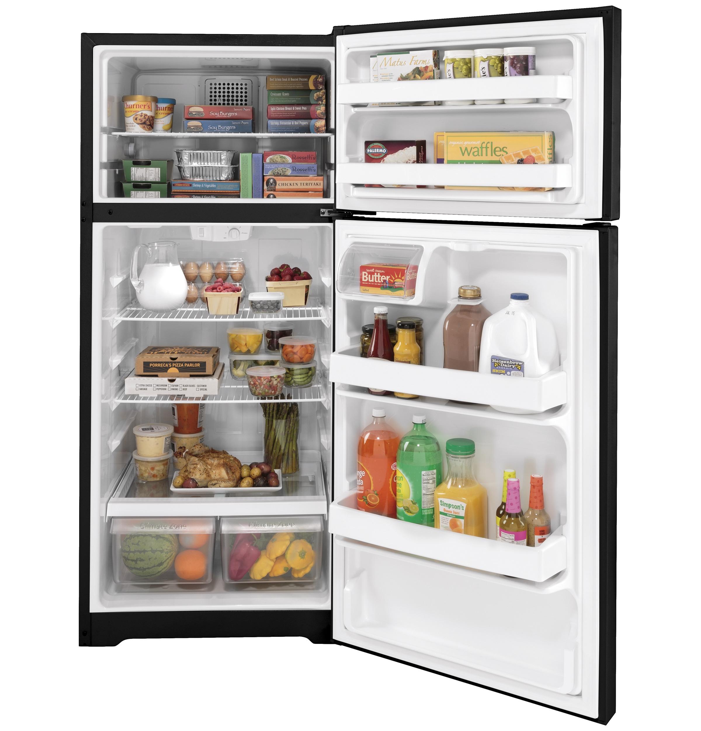 GTS17DTNRBB GE® 16.6 Cu. Ft. Top-Freezer Refrigerator