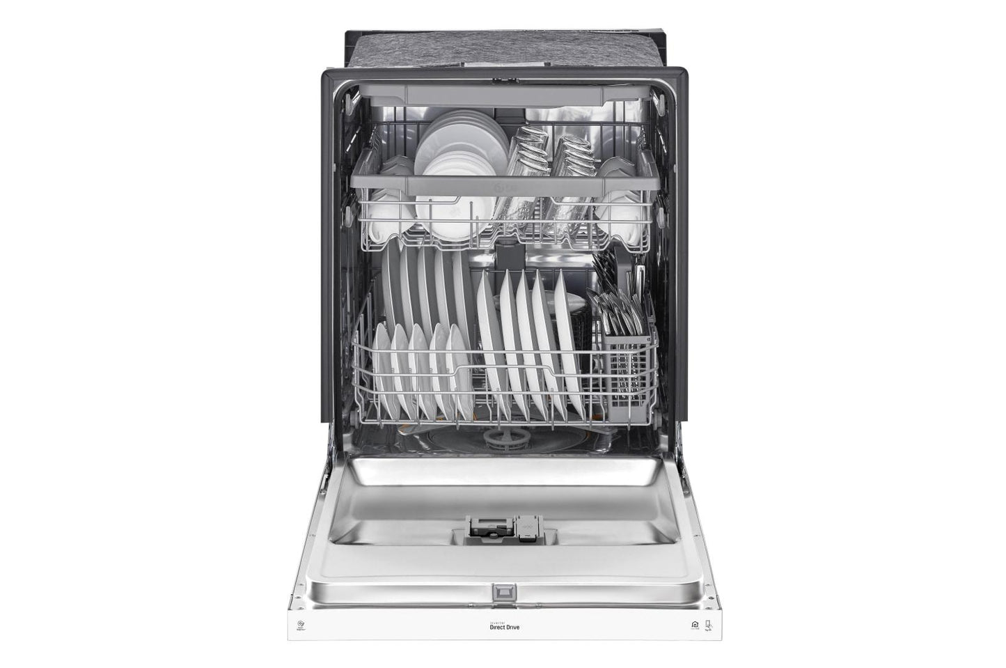 Lg LDFN4542W Front Control Dishwasher with QuadWash™ and 3rd Rack