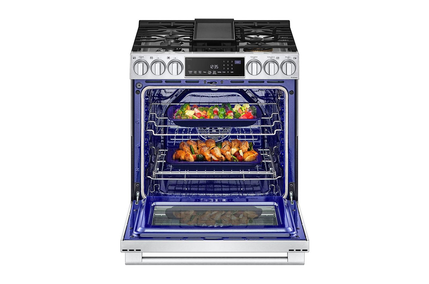 LSGS6338F LG STUDIO 6.3 cu. ft. InstaView® Gas Slide-in Range with ProBake Convection® and Air Fry