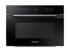 Samsung MC12J8035CT 1.2 cu. ft. PowerGrill Duo™ Countertop Microwave with Power Convection and Built-In Application in Black