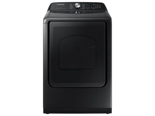Samsung 7.4 cu. ft. Smart Electric Dryer with Steam Sanitize  in Brushed Black