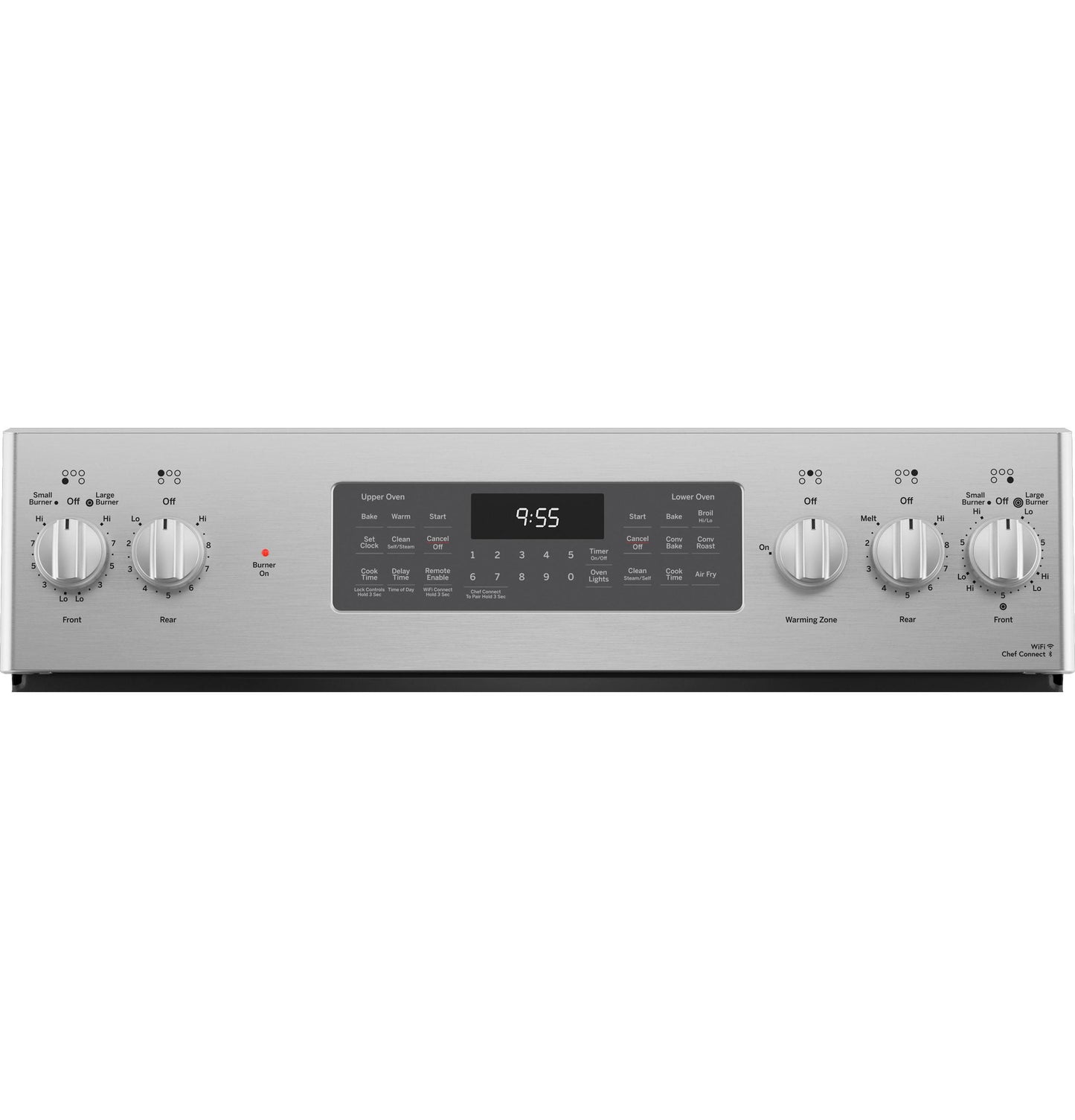 PB965YPFS GE Profile™ 30" Smart Free-Standing Electric Double Oven Convection Range with No Preheat Air Fry
