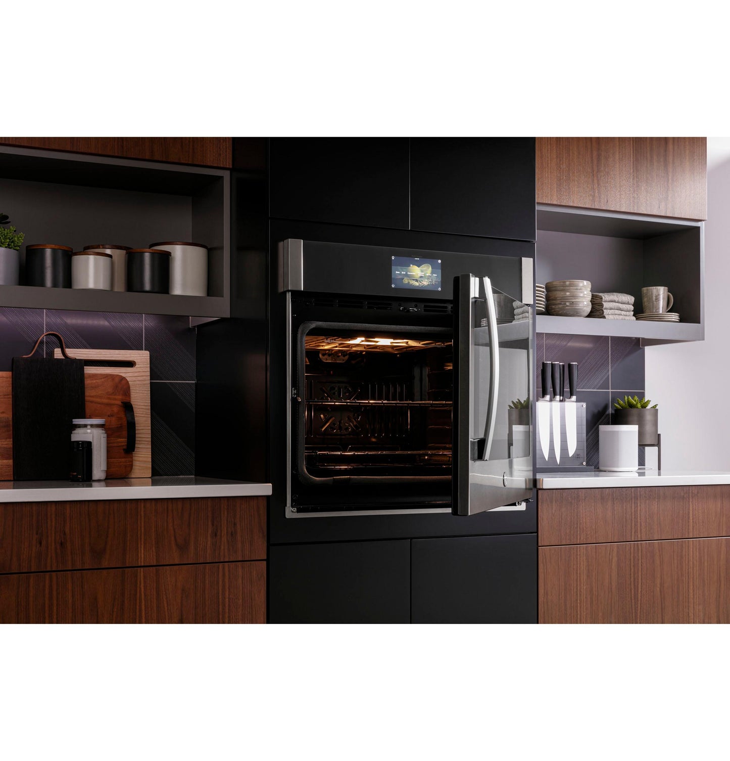 PTS700LSNSS GE Profile™ 30" Smart Built-In Convection Single Wall Oven with Left-Hand Side-Swing Doors