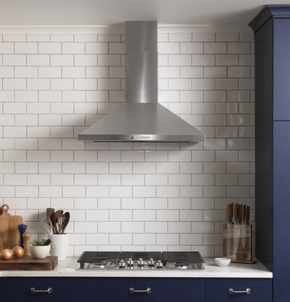 JVW5301SJSS GE® 30" Wall-Mount Pyramid Chimney Hood