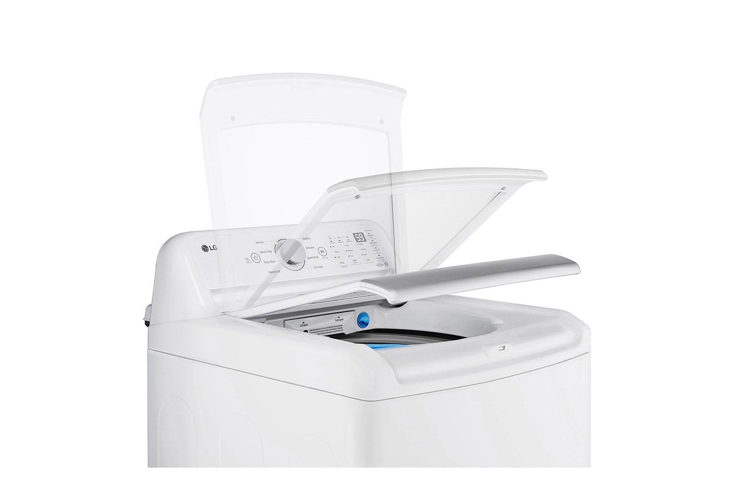 Lg WT7155CW 4.8 cu. ft. Mega Capacity Top Load Washer with 4-Way™ Agitator & TurboDrum™ Technology