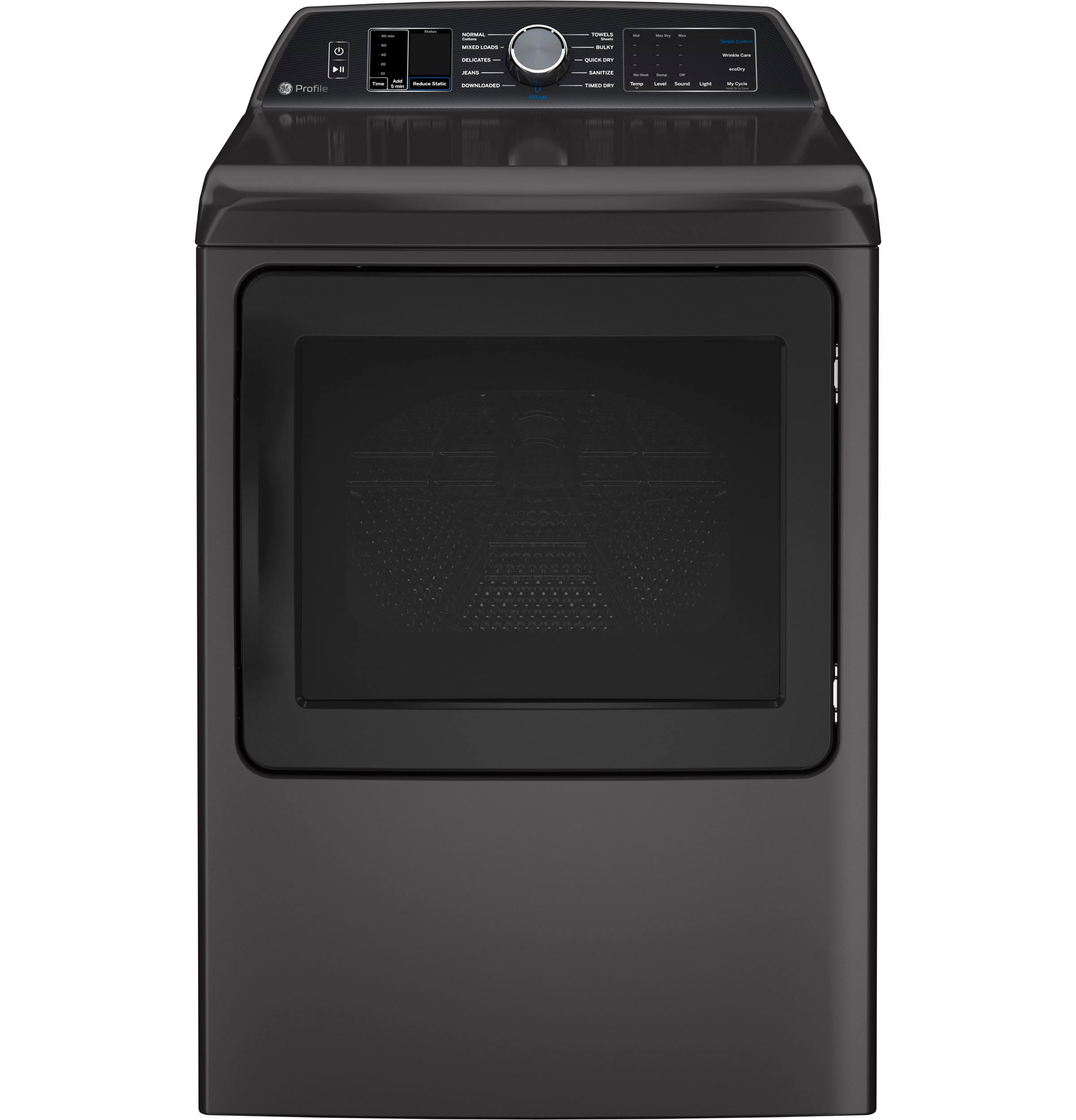 GE Profile™ ENERGY STAR® 7.4 cu. ft. Capacity Smart aluminized alloy drum Electric Dryer with Sanitize Cycle and Sensor Dry