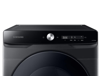 Samsung DVG50A8600V 7.5 cu. ft. Smart Dial Gas Dryer with Super Speed Dry in Brushed Black