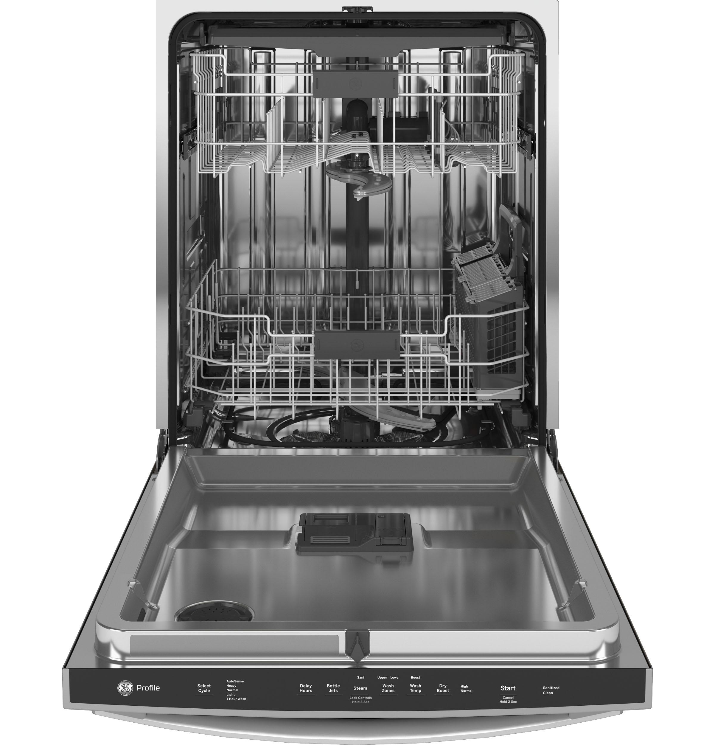 GE Profile(TM) ENERGY STAR(R) Top Control with Stainless Steel Interior Dishwasher with Sanitize Cycle & Dry Boost with Fan Assist