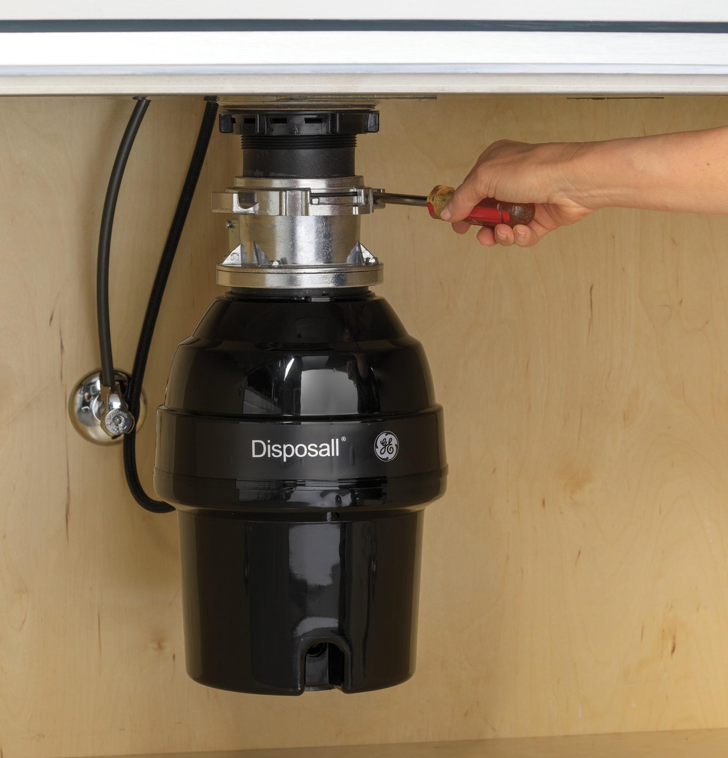 GFB760N GE® 3/4 HP Batch Feed Garbage Disposer Non-Corded