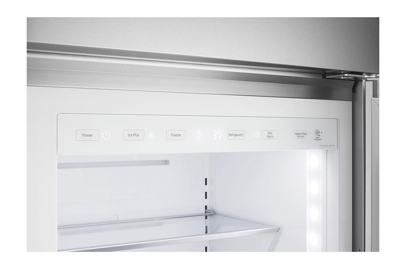 LG STUDIO 26 cu. ft. Smart Side-by-Side Built-In Refrigerator with Ice