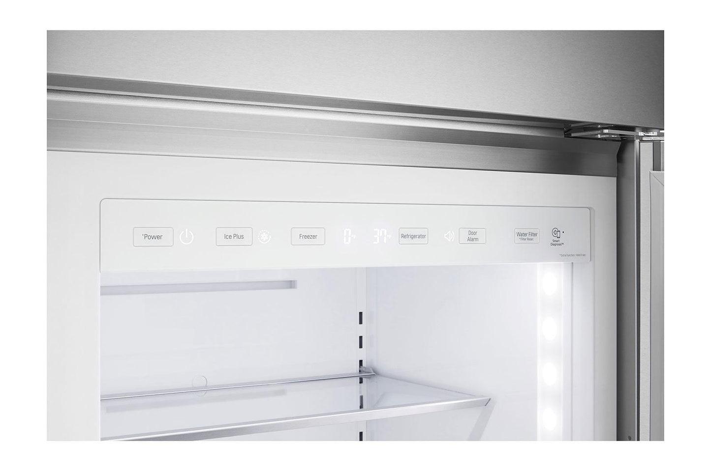 SRSXB2622S LG STUDIO 26 cu. ft. Smart Side-by-Side Built-In Refrigerator with Ice & Water Dispenser