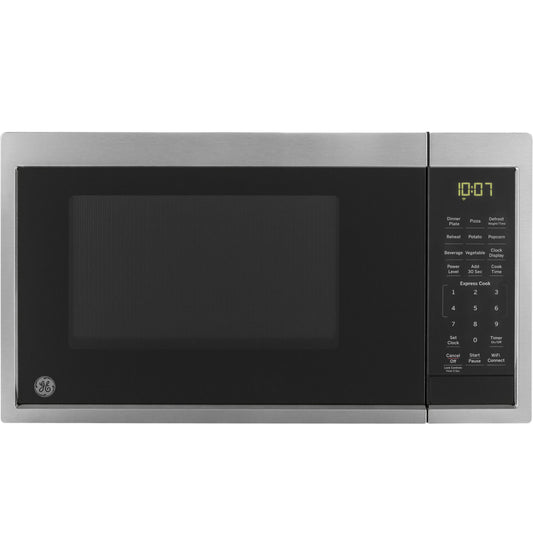 JES1097SMSS GE® 0.9 Cu. Ft. Capacity Smart Countertop Microwave Oven with Scan-To-Cook Technology