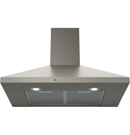 JVW5301EJES GE® 30" Wall-Mount Pyramid Chimney Hood