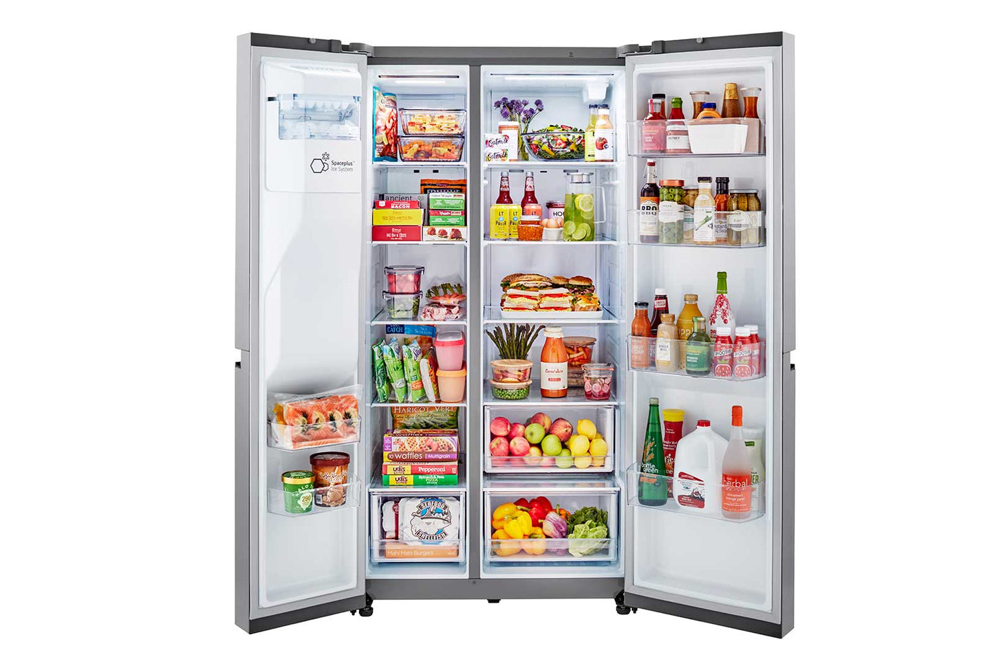 Lg 27 cu. ft. Side-by-Side Refrigerator with Smooth Touch Ice Dispenser