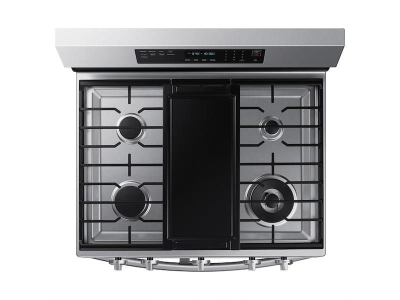 Samsung NX60A6751SS 6.0 cu. ft. Smart Freestanding Gas Range with Flex Duo™, Stainless Cooktop & Air Fry in Stainless Steel