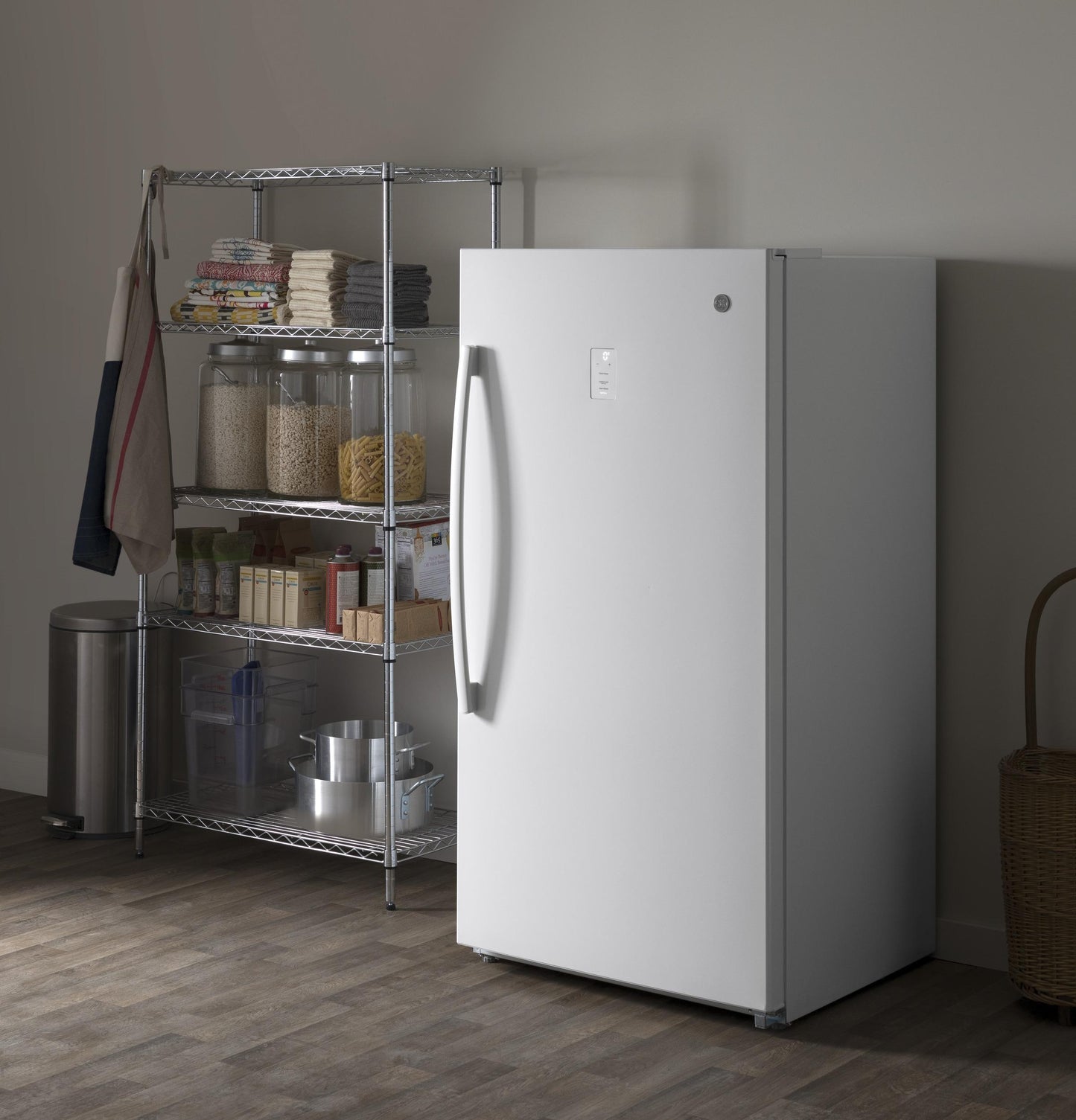 FUF17DLRWW GE® ENERGY STAR® 17.3 Cu. Ft. Frost-Free Garage Ready Upright Freezer