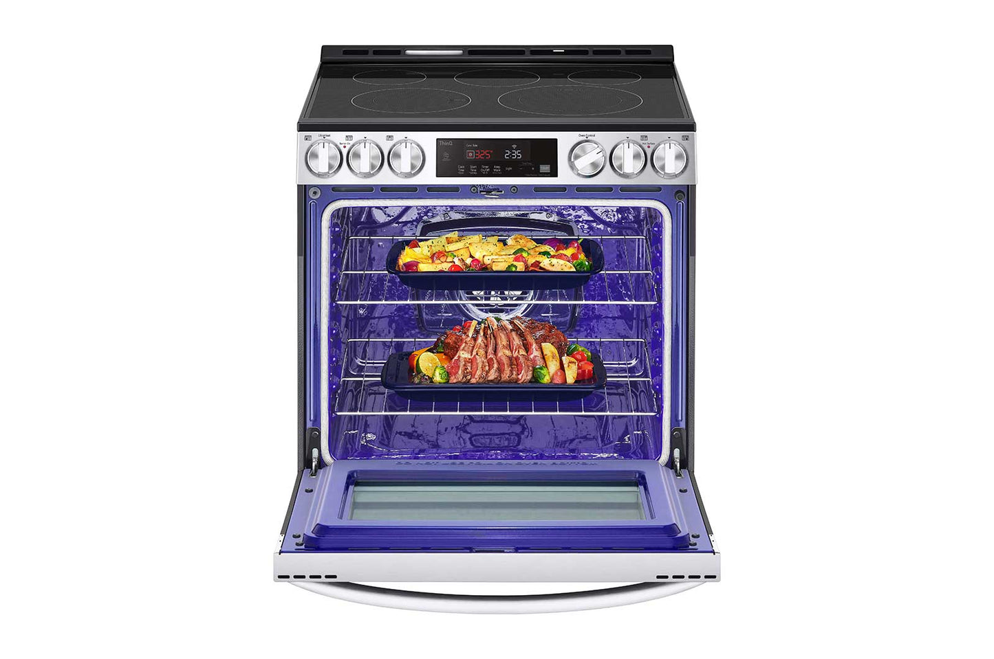 Lg LSEL6333F 6.3 cu. ft. Smart Wi-Fi Enabled Fan Convection Electric Slide-in Range with Air Fry & EasyClean®