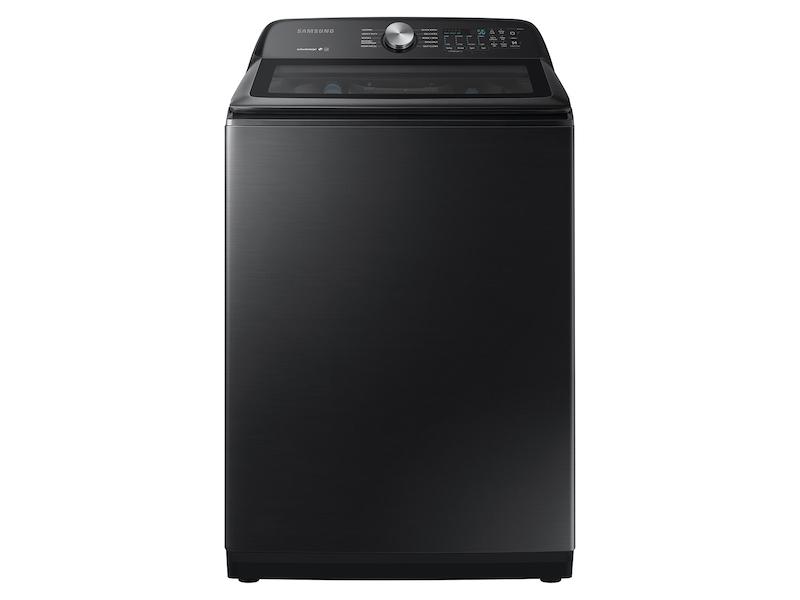 Samsung 5.0 cu. ft. Capacity Top Load Washer with Active WaterJet in Brushed Black