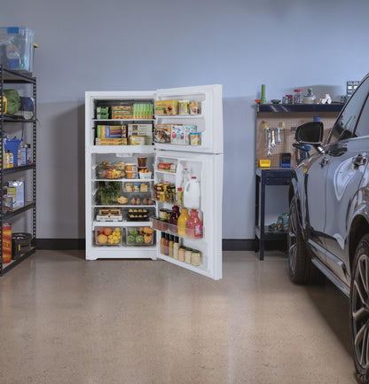 GTS22KGNRWW GE® 21.9 Cu. Ft. Garage Ready Top-Freezer Refrigerator