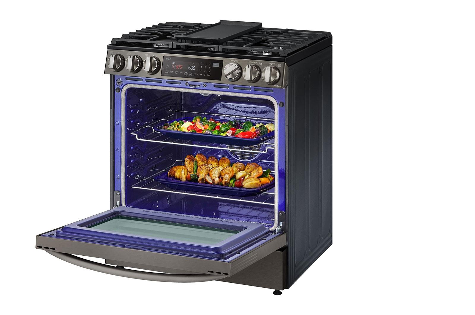 Lg 6.3 cu ft. Smart wi-fi Enabled ProBake Convection® InstaView® Gas Slide-In Range with Air Fry