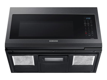 Samsung MC17T8000CG 1.7 cu ft. Smart Over-the-Range Microwave with Convection & Slim Fry™ in Black Stainless Steel