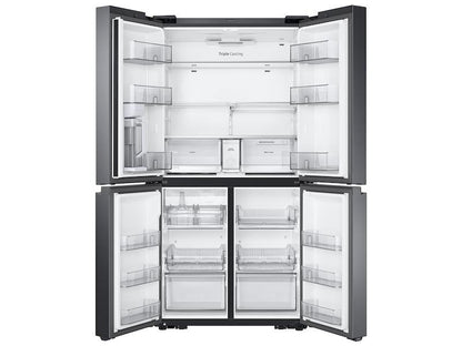 Samsung 23 cu. ft. Smart Counter Depth 4-Door Flex™ refrigerator with AutoFill Water Pitcher and Dual Ice Maker in Black Stainless Steel