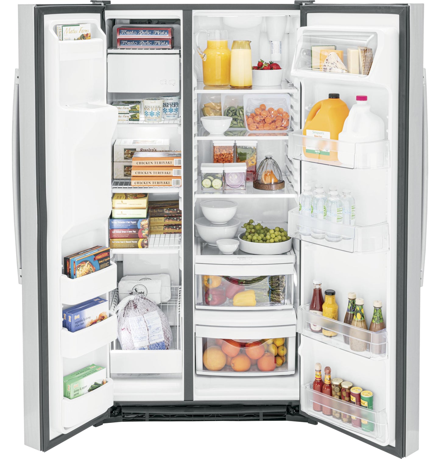 GSE25GYPFS GE® ENERGY STAR® 25.3 Cu. Ft. Side-By-Side Refrigerator