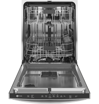 GE Profile™ Fingerprint Resistant Top Control with Stainless Steel Interior Dishwasher with Sanitize Cycle & Dry Boost with Fan Assist