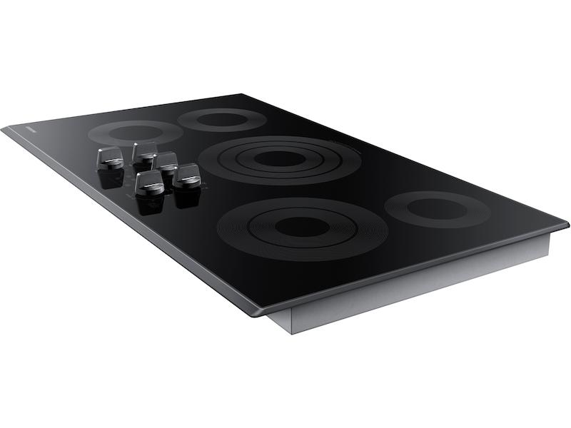 Samsung NZ36K6430RG 36" Smart Electric Cooktop in Black Stainless Steel