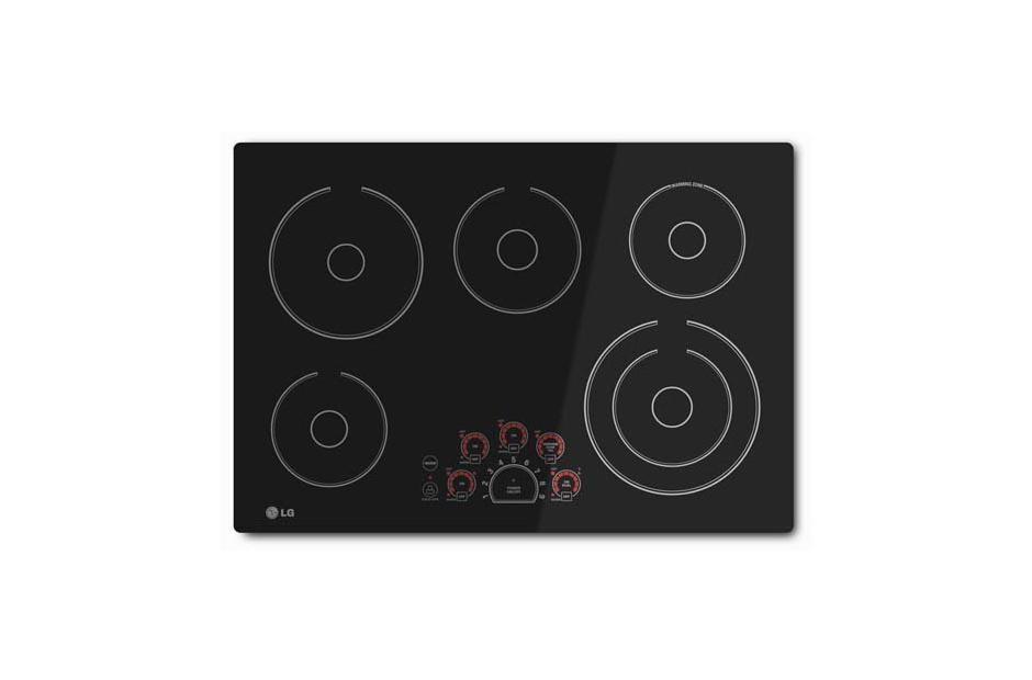 Lg LCE3010SB 30" Electric Cooktop with 5 Burners - Black Ceramic