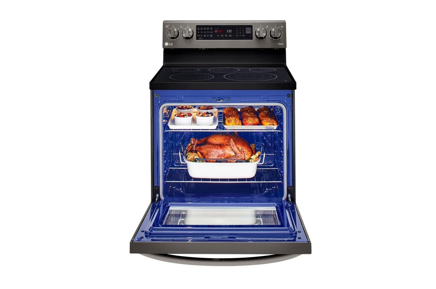 Lg LREL6325D 6.3 cu ft. Smart Wi-Fi Enabled True Convection InstaView® Electric Range with Air Fry