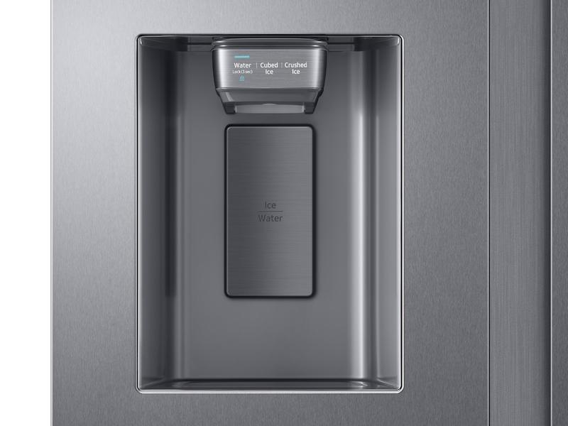 22 cu. ft. Counter Depth Side-by-Side Refrigerator with Touch Screen Family Hub™ in Stainless Steel