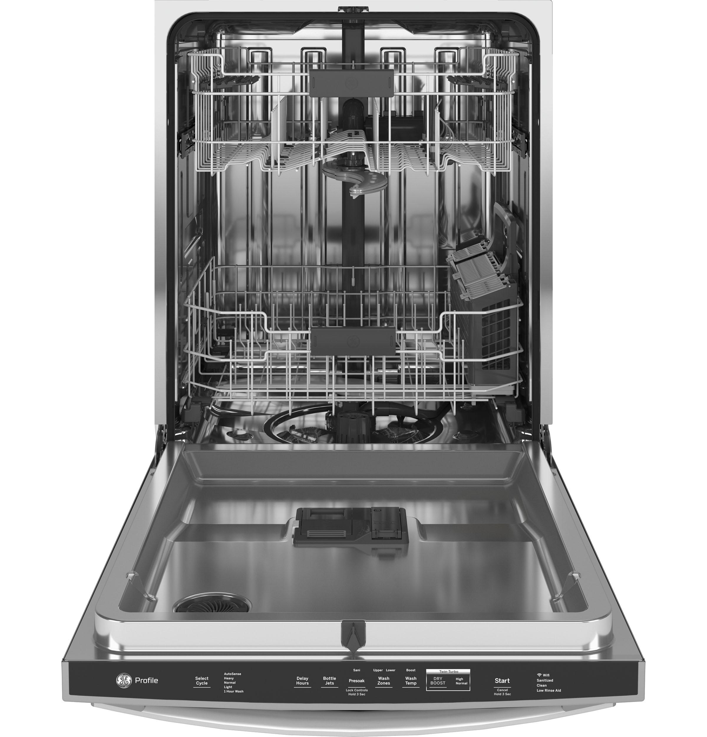 GE Profile™ ENERGY STAR® Fingerprint Resistant Top Control with Stainless Steel Interior Dishwasher with Sanitize Cycle