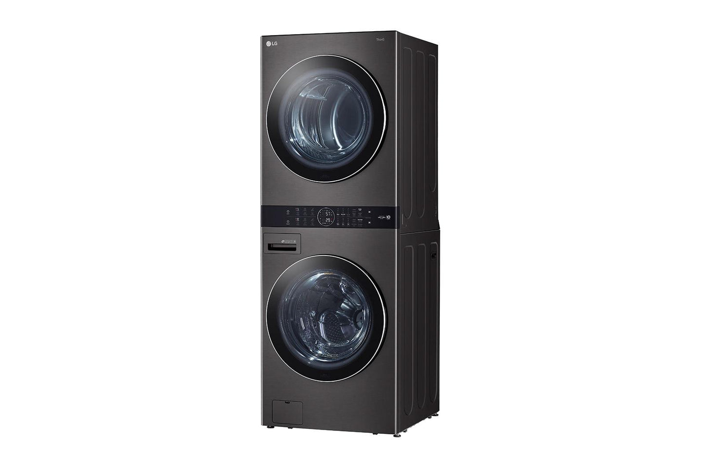 WKEX200HBA LG WashTower™ 4.5 cu. ft. Washer and 7.4 cu. ft. Electric Dryer - Black Steel