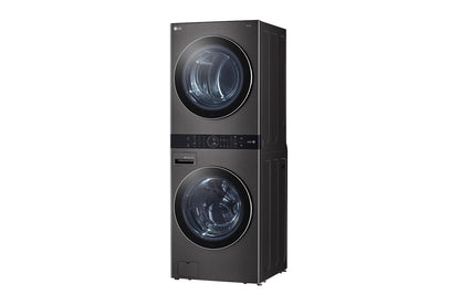 WKEX200HBA LG WashTower™ 4.5 cu. ft. Washer and 7.4 cu. ft. Electric Dryer - Black Steel