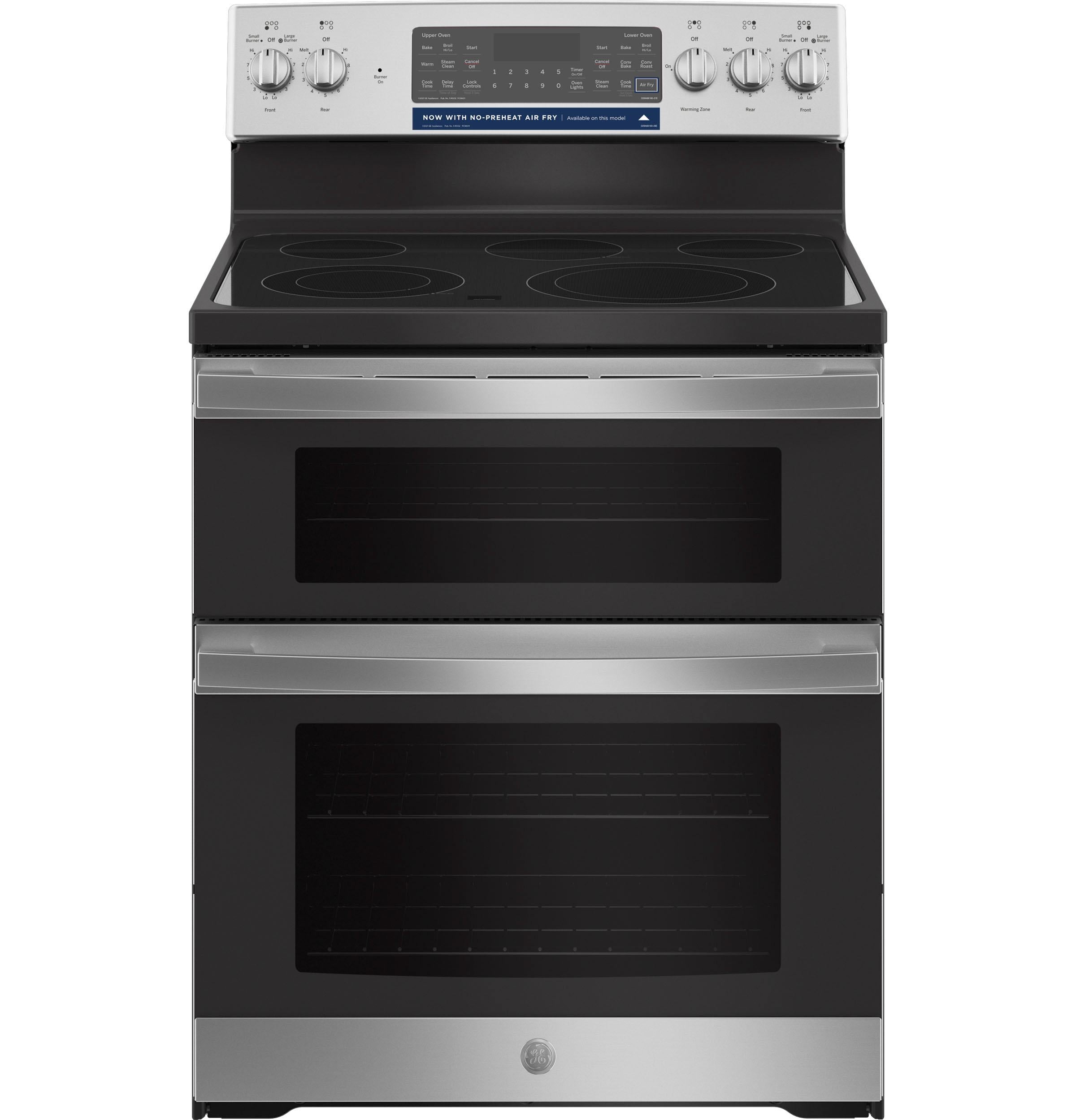 GE® 30" Free-Standing Electric Double Oven Convection Range