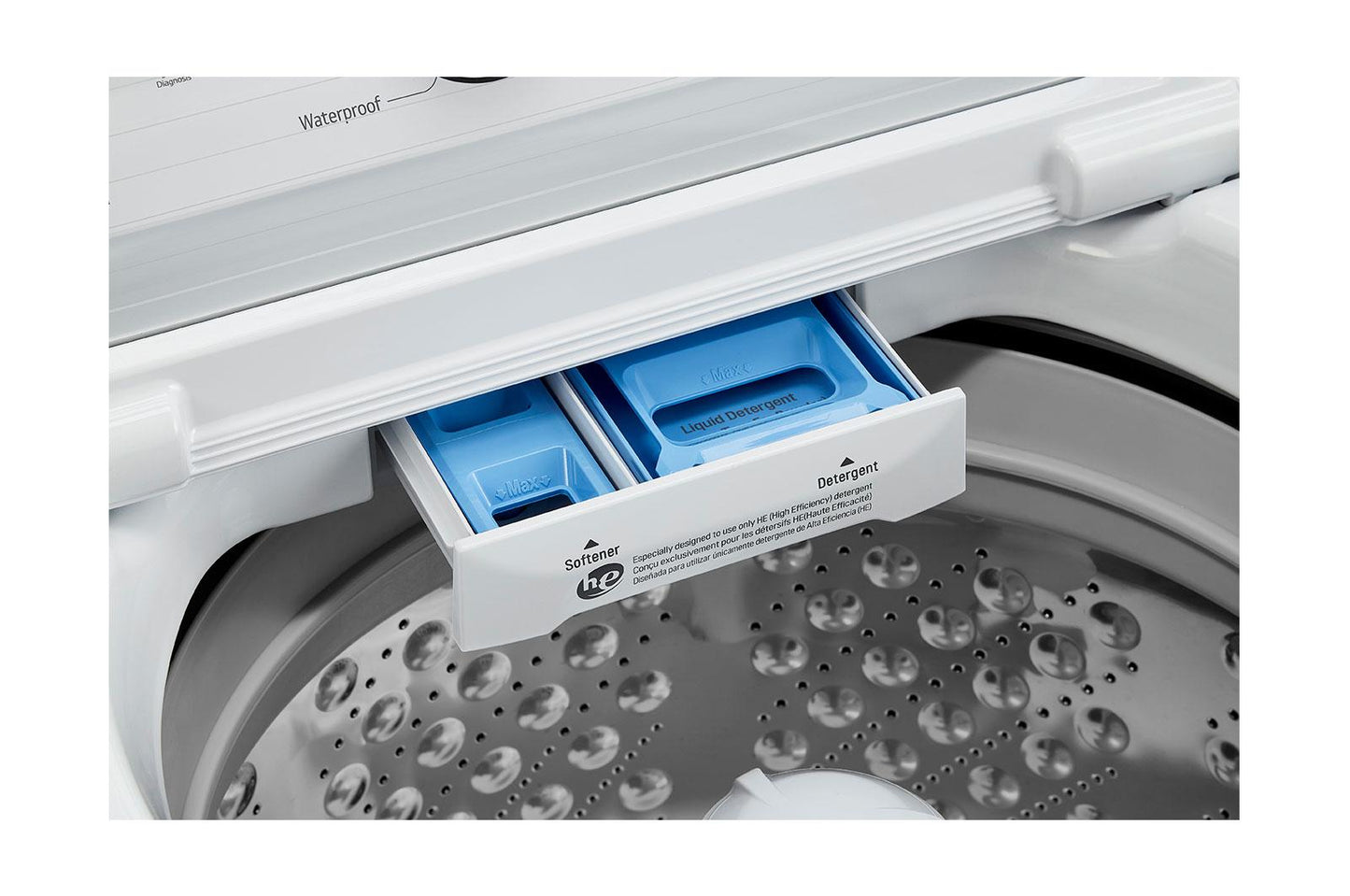 Lg WT7005CW 4.3 cu. ft. Ultra Large Capacity Top Load Washer with 4-Way™ Agitator & TurboDrum™ Technology