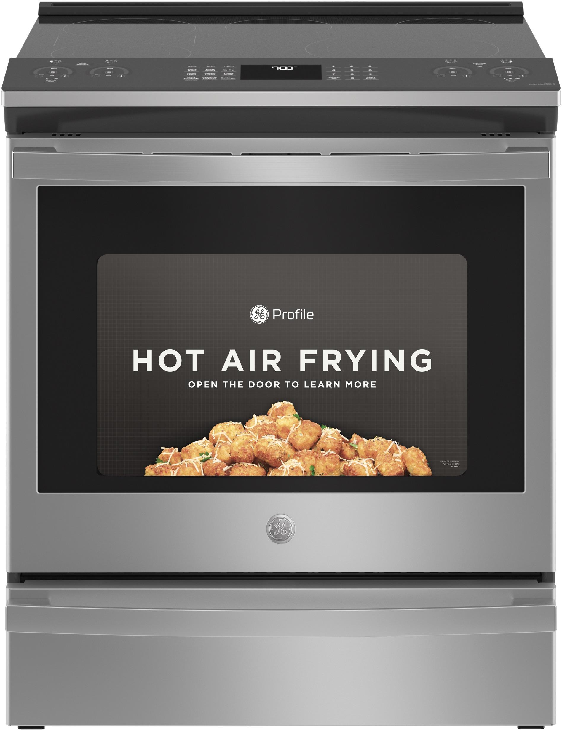 PSS93YPFS GE Profile™ 30" Smart Slide-In Electric Convection Fingerprint Resistant Range with No Preheat Air Fry