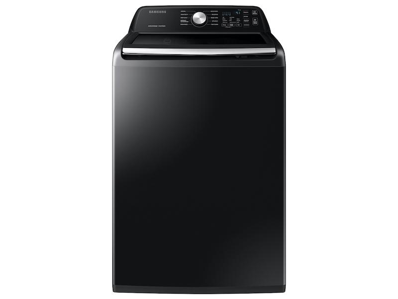 Samsung WA45T3400AV 4.5 cu. ft. Capacity Top Load Washer with Active WaterJet in Brushed Black