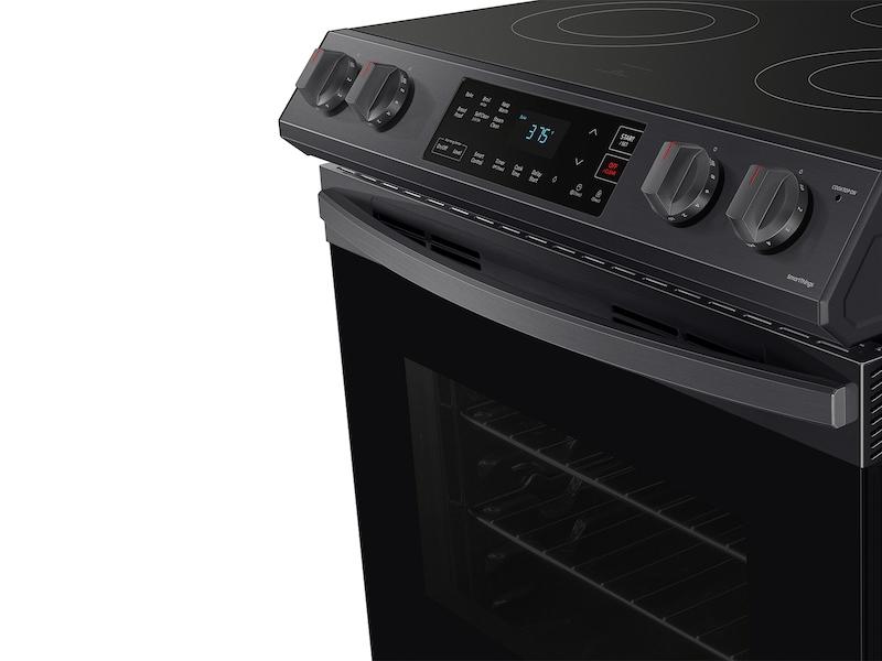 6.3 cu. ft. Smart Slide-in Electric Range in Black Stainless Steel