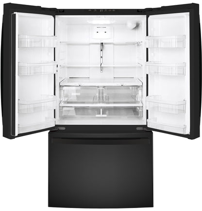 GNE27JGMBB GE® ENERGY STAR® 27.0 Cu. Ft. French-Door Refrigerator