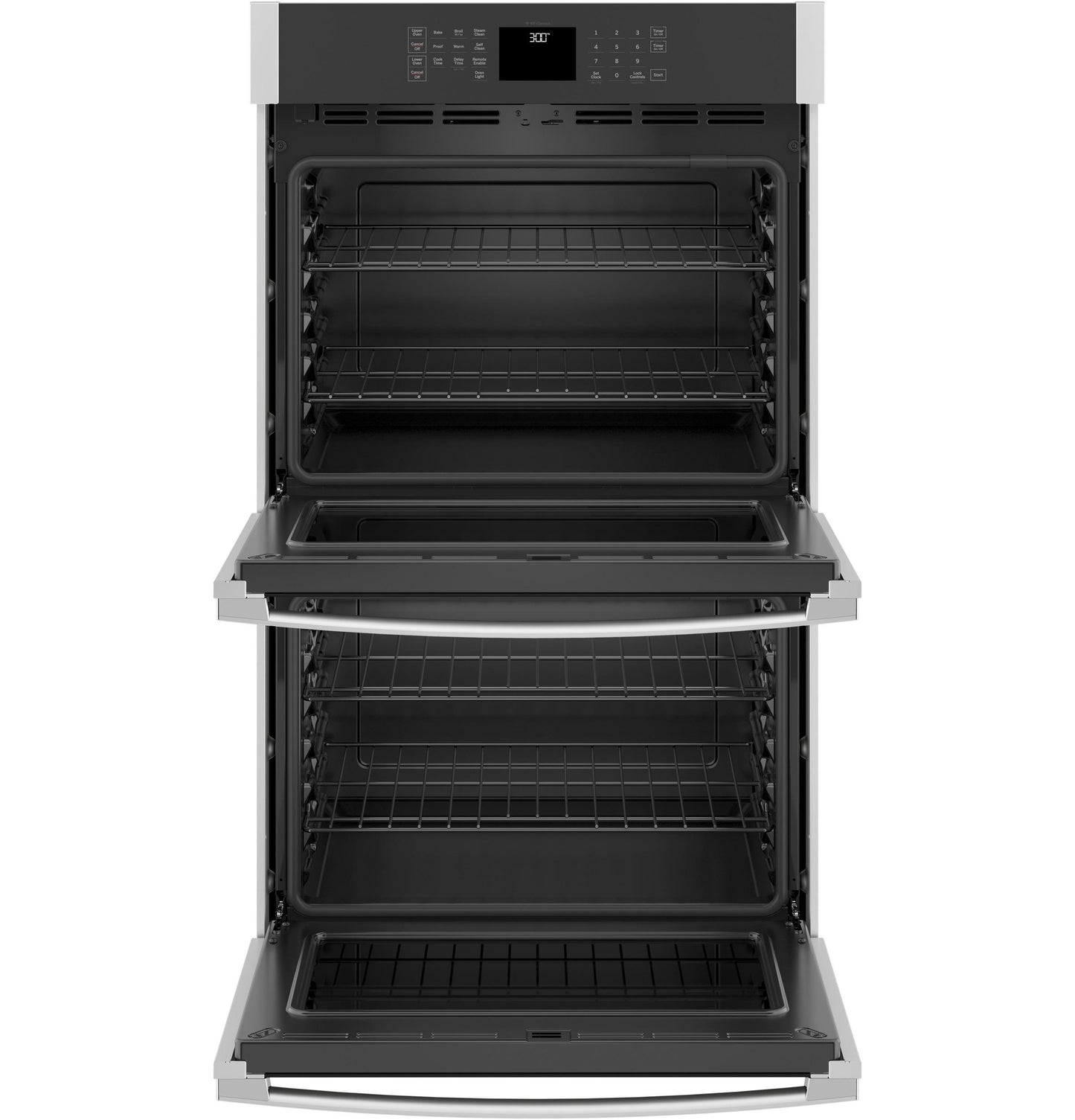 JTD3000SNSS GE® 30" Smart Built-In Self-Clean Double Wall Oven with Never-Scrub Racks