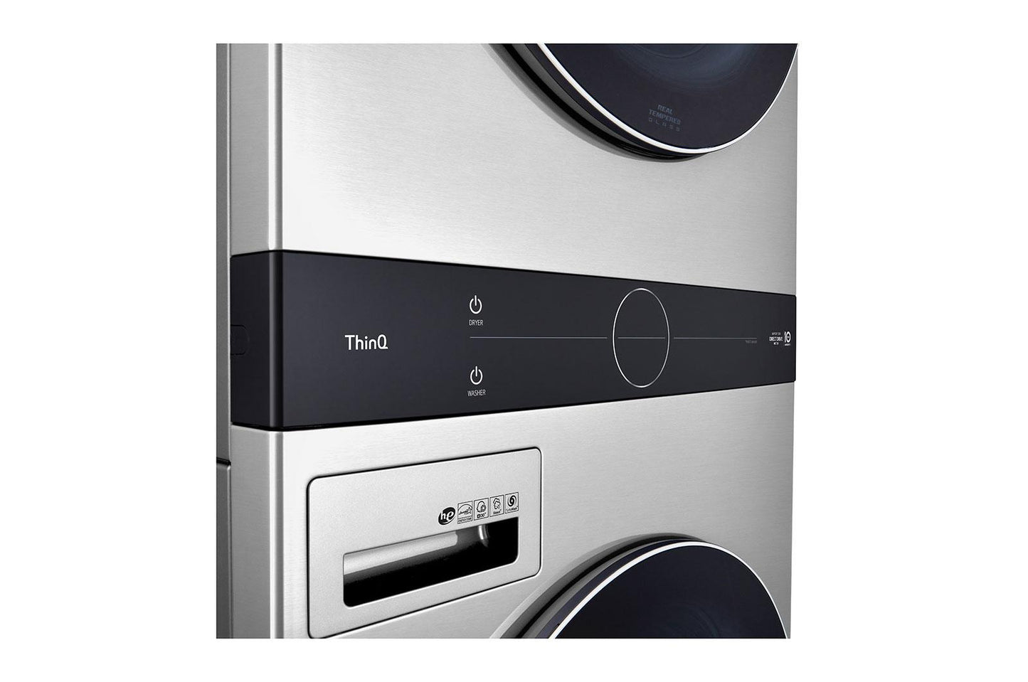 LG STUDIO Single Unit Front Load WashTower™ with Center Control™ 5.0 cu. ft. Washer and 7.4 cu. ft. Electric Dryer