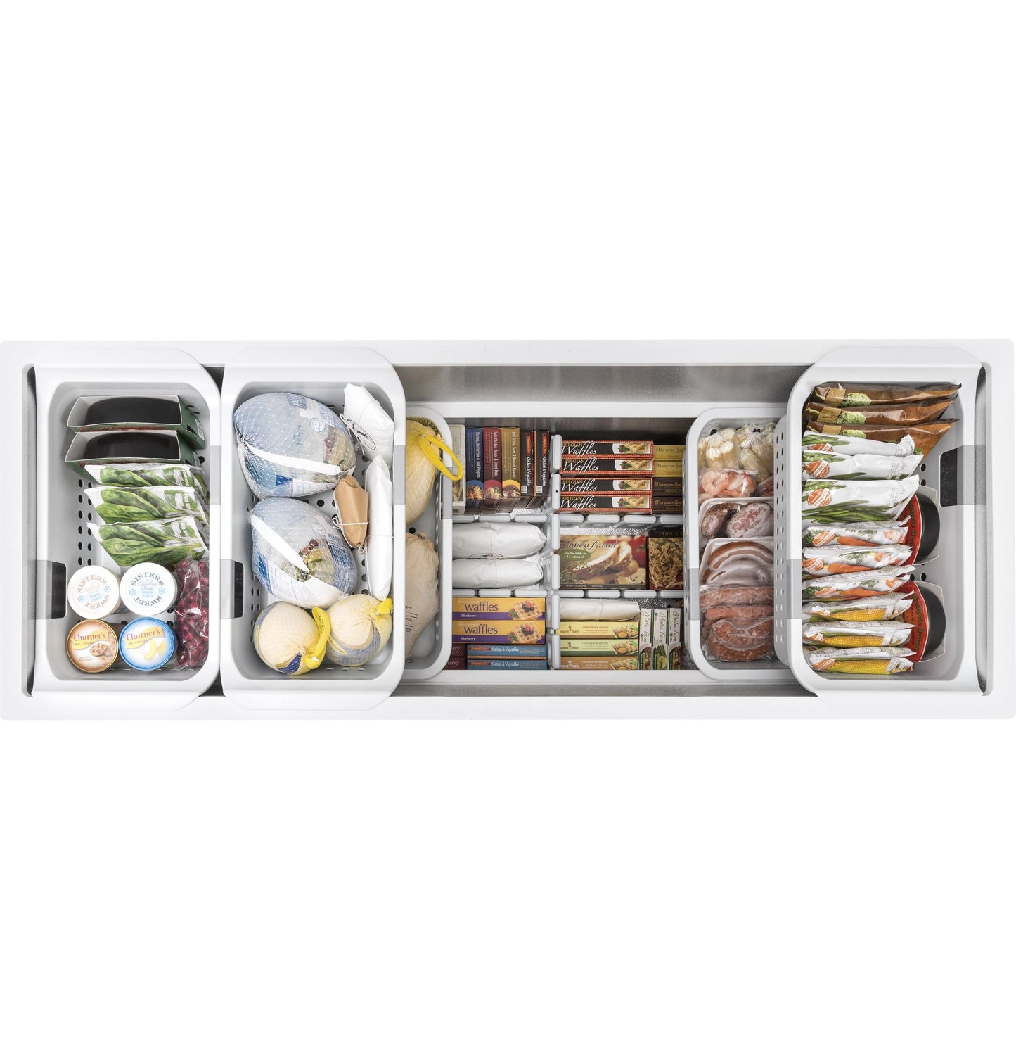 FCM22DLWW GE® ENERGY STAR® 21.7 Cu. Ft. Manual Defrost Chest Freezer