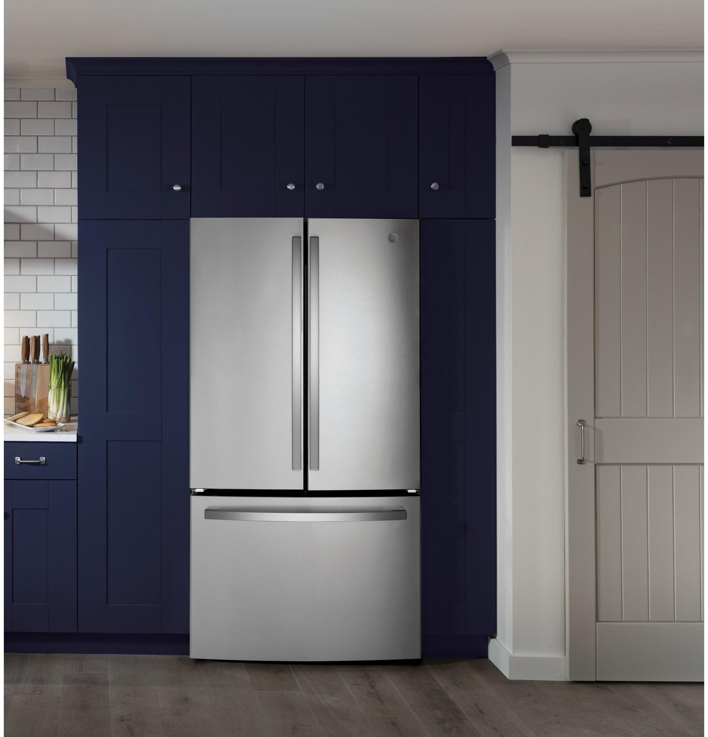 GNE27JYMFS GE ENERGY STAR 27.0 Cu. Ft. Fingerprint Resistant French-Door Refrigerator